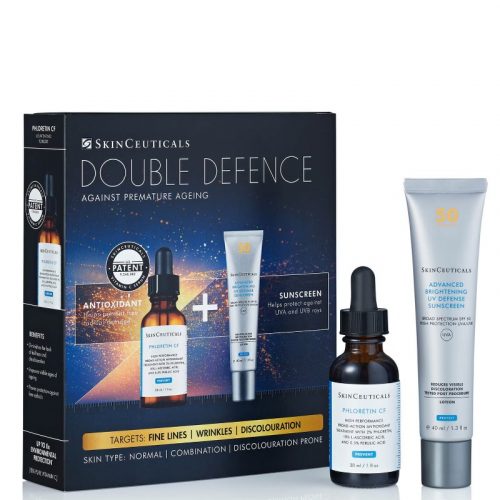 SkinCeuticals Double Defence Phloretin CF Routine for Combination + Discolouration-Prone Skin