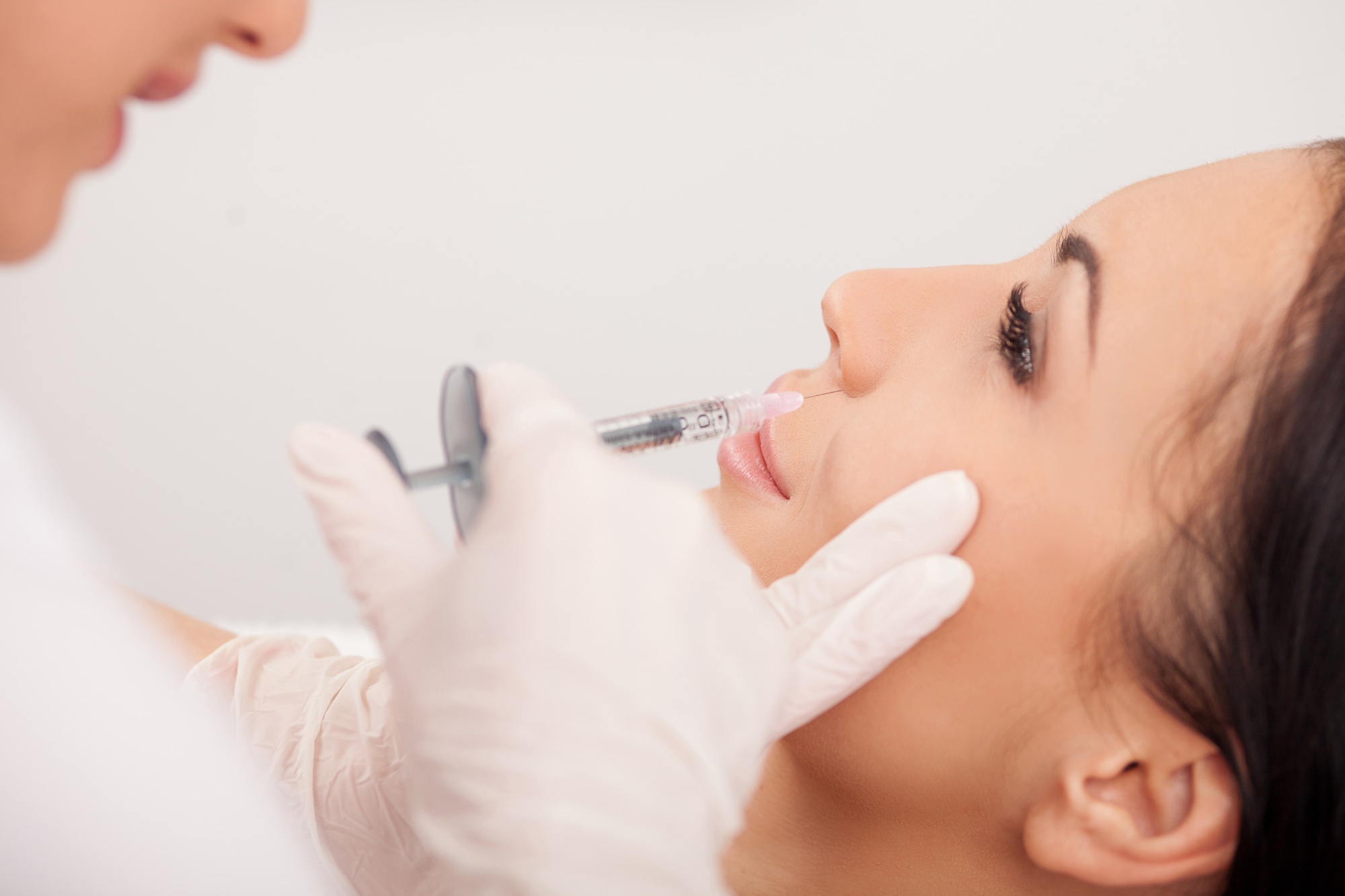Woman receiving Botox injection