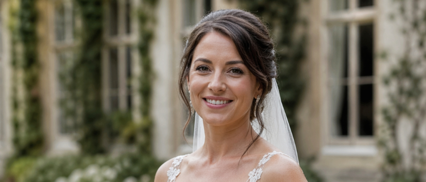 Bride preparing for her wedding with skincare treatment planning